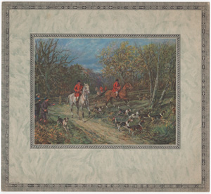 Heywood fox hunting scene